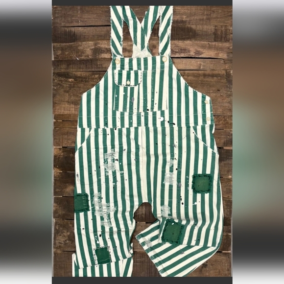 Jaded Gypsy Pants - *NEW* Jaded Gypsy Endless Travels Overalls - Vintage Emerald